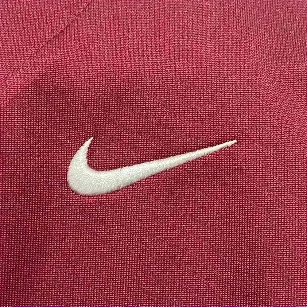 NIKE Youth Maroon BASEBALL BUTTON UP JERSEY SIZE XL  short sleeve